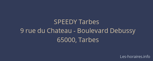 SPEEDY Tarbes