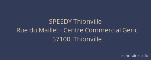 SPEEDY Thionville