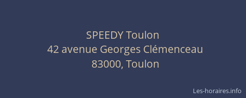 SPEEDY Toulon