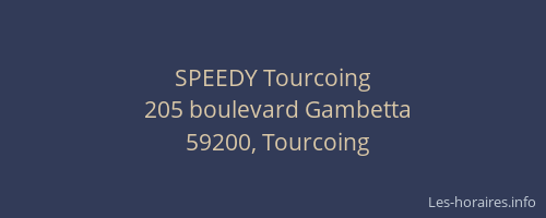 SPEEDY Tourcoing