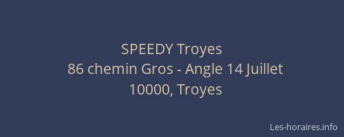 SPEEDY Troyes
