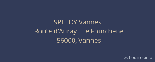 SPEEDY Vannes