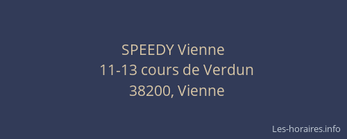 SPEEDY Vienne
