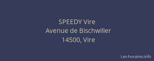 SPEEDY Vire