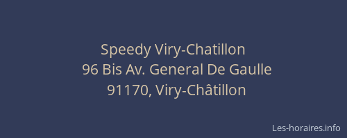 Speedy Viry-Chatillon