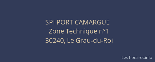 SPI PORT CAMARGUE