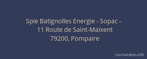 Spie Batignolles Energie - Sopac -