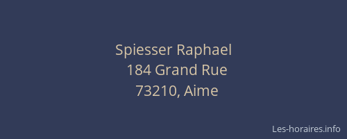 Spiesser Raphael