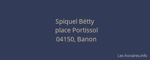 Spiquel Bétty