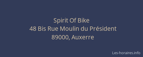 Spirit Of Bike