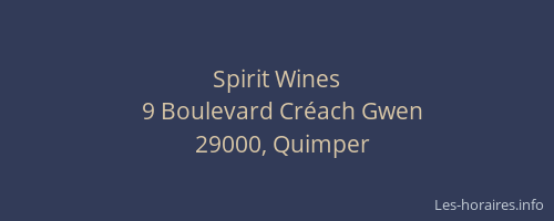 Spirit Wines