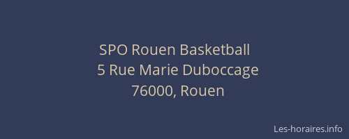 SPO Rouen Basketball