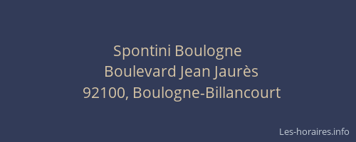 Spontini Boulogne