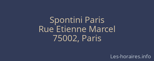 Spontini Paris