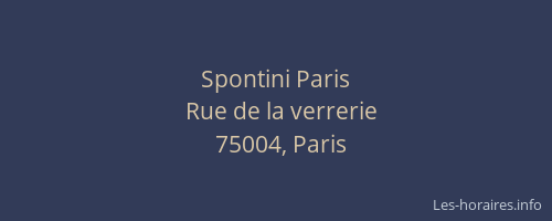 Spontini Paris