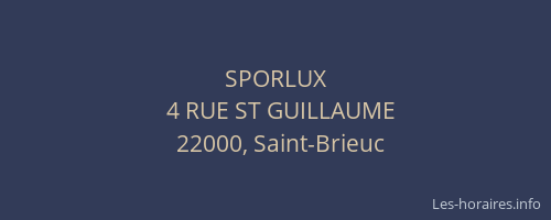 SPORLUX