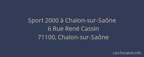 Sport 2000 à Chalon-sur-Saône