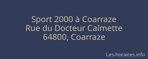 Sport 2000 à Coarraze