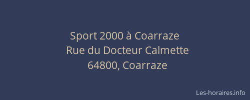 Sport 2000 &agrave; Coarraze