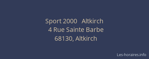 Sport 2000   Altkirch