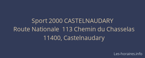 Sport 2000 CASTELNAUDARY