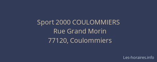 Sport 2000 COULOMMIERS