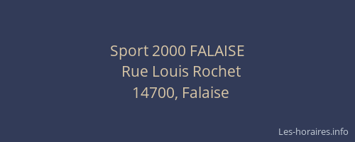 Sport 2000 FALAISE