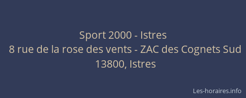 Sport 2000 - Istres