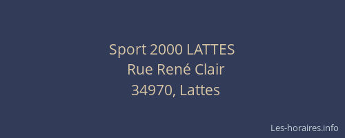Sport 2000 LATTES