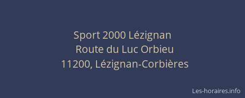 Sport 2000 Lézignan