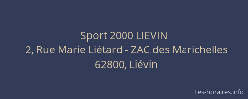 Sport 2000 LIEVIN
