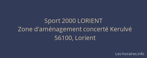 Sport 2000 LORIENT