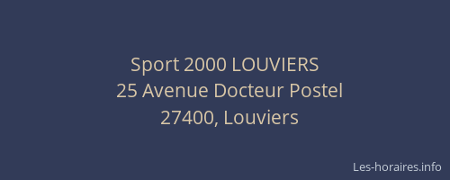 Sport 2000 LOUVIERS