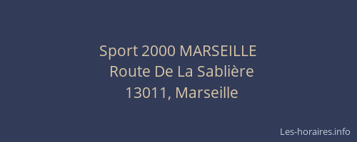 Sport 2000 MARSEILLE