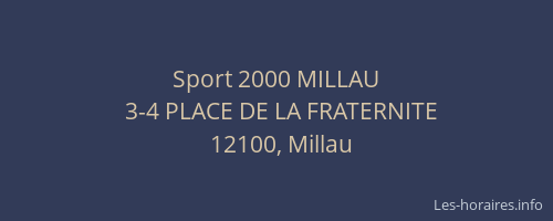 Sport 2000 MILLAU