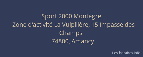 Sport 2000 Montègre