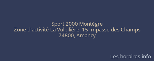 Sport 2000 Montègre
