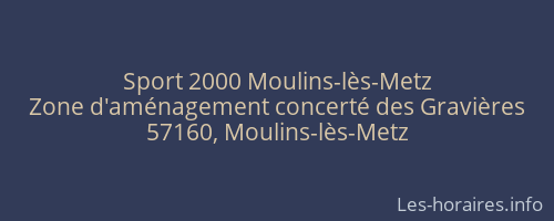 Sport 2000 Moulins-lès-Metz