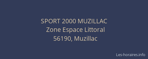 SPORT 2000 MUZILLAC