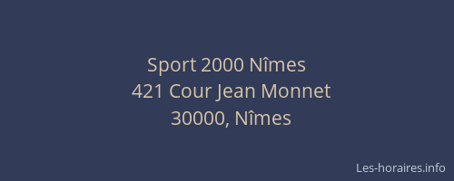 Sport 2000 Nîmes