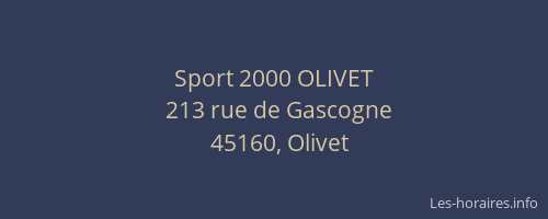 Sport 2000 OLIVET