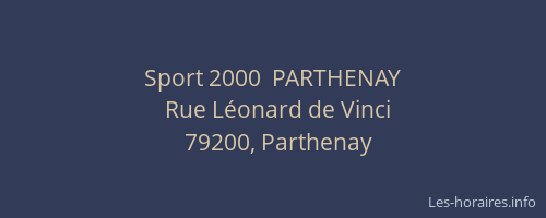 Sport 2000  PARTHENAY