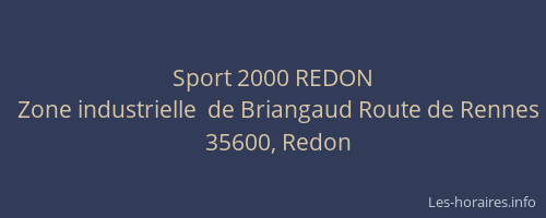 Sport 2000 REDON