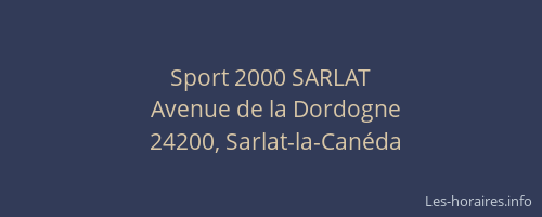 Sport 2000 SARLAT