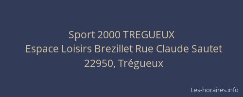 Sport 2000 TREGUEUX