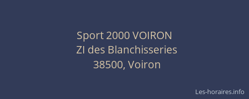 Sport 2000 VOIRON