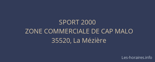 SPORT 2000