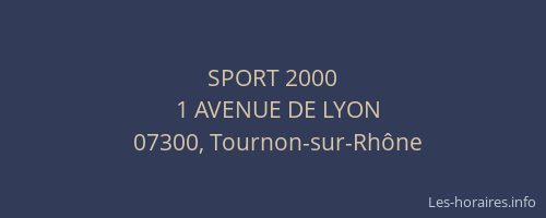 SPORT 2000
