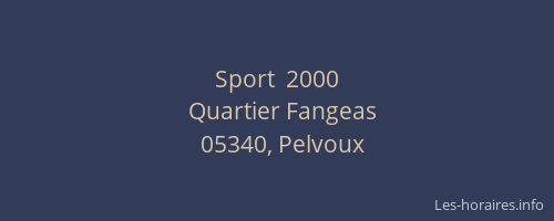 Sport  2000