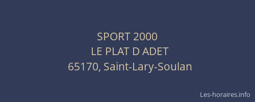 SPORT 2000